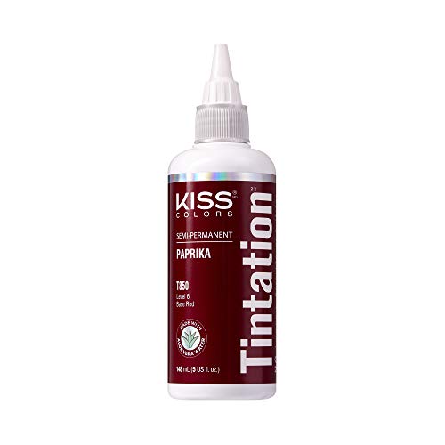 Kiss Tintation Semi-Permanent Hair Color Treatment 148 mL (5 US fl.oz) (Paprika) - Give Your Hair a Kiss