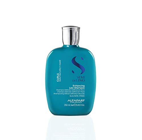 Alfaparf Milano Semi Di Lino Curls Enhancing Sulfate Free Shampoo for Wavy and Curly Hair - Hydrates and Nourishes - Reduces Frizz - Protects Against Humidity - Vegan-Friendly Formula - 8.45 fl. oz. - Give Your Hair a Kiss