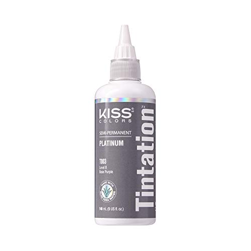 Kiss Tintation Semi-Permanent Hair Color Treatment 148 mL (5 US fl.oz) (Platinum) - Give Your Hair a Kiss