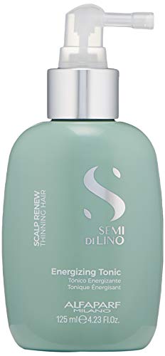 Alfaparf Milano Semi Di Lino Scalp Renew Energizing Tonic for Thinning Hair - Strengthens, Re-densifies and Stimulates Hair Fiber - Professional Salon Quality - 4.23 Fl Oz - Give Your Hair a Kiss