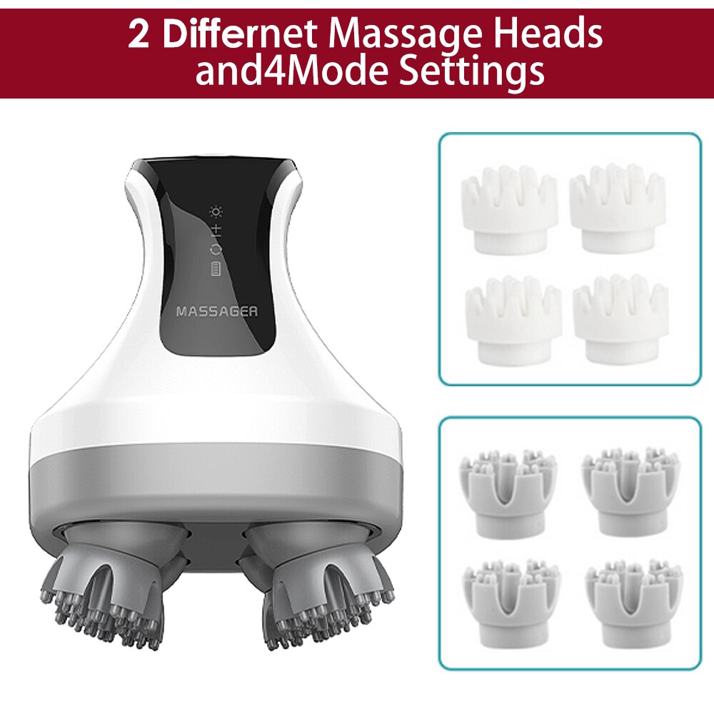 iKeener Electric Scalp Massager with 5 Modes, Head Massager Scalp Stress  Relaxation, Cordless Head-S…See more iKeener Electric Scalp Massager with 5