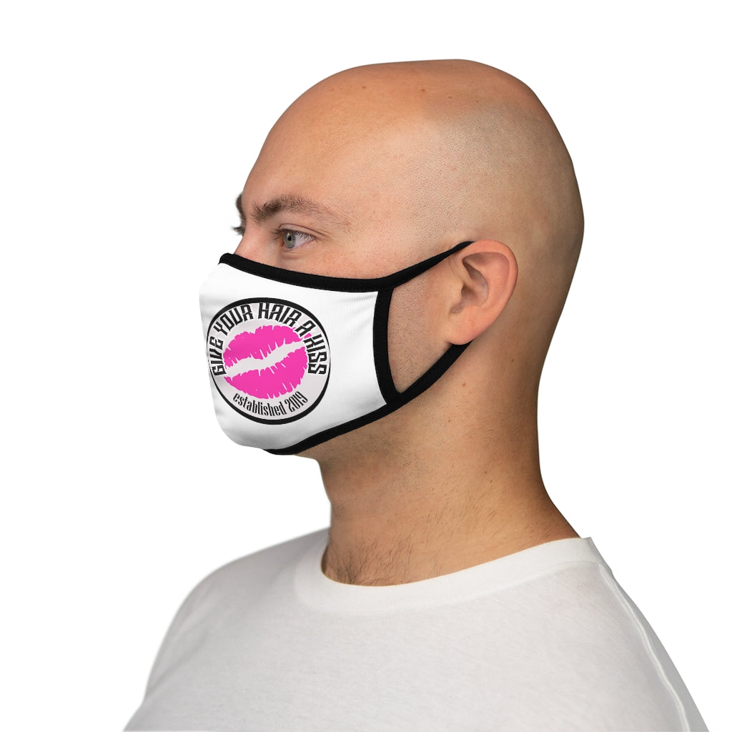 Fitted Polyester Face Mask - Give Your Hair a Kiss