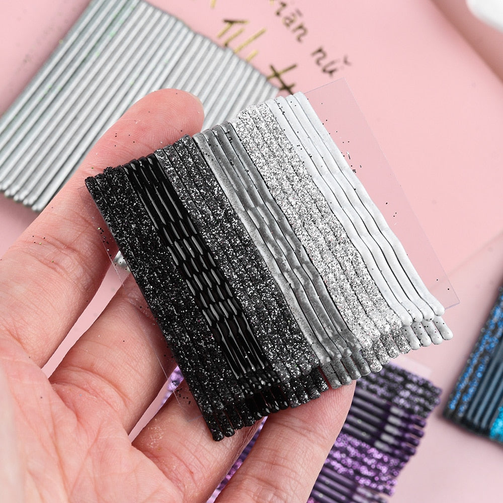 24 PCS/Set Girls Glam Bobby Pins - Give Your Hair a Kiss