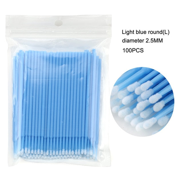 100Pcs/bag Disposable MicroBrush - Give Your Hair a Kiss