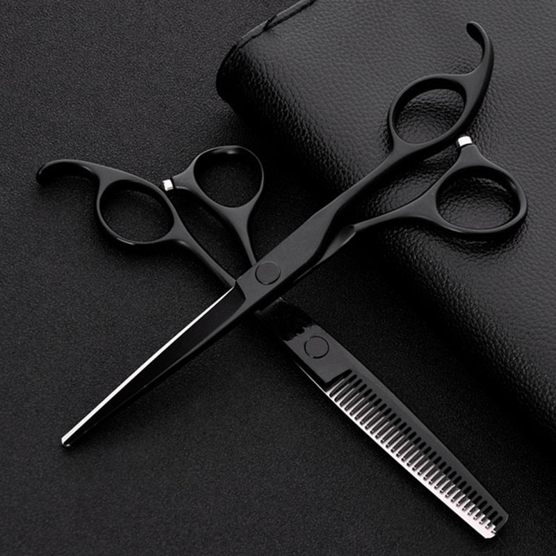Professional Japanese Steel 6" Hair Scissors/Thinning Shears - Give Your Hair a Kiss