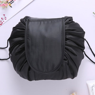 Women Drawstring Travel Makeup Bag - Give Your Hair a Kiss